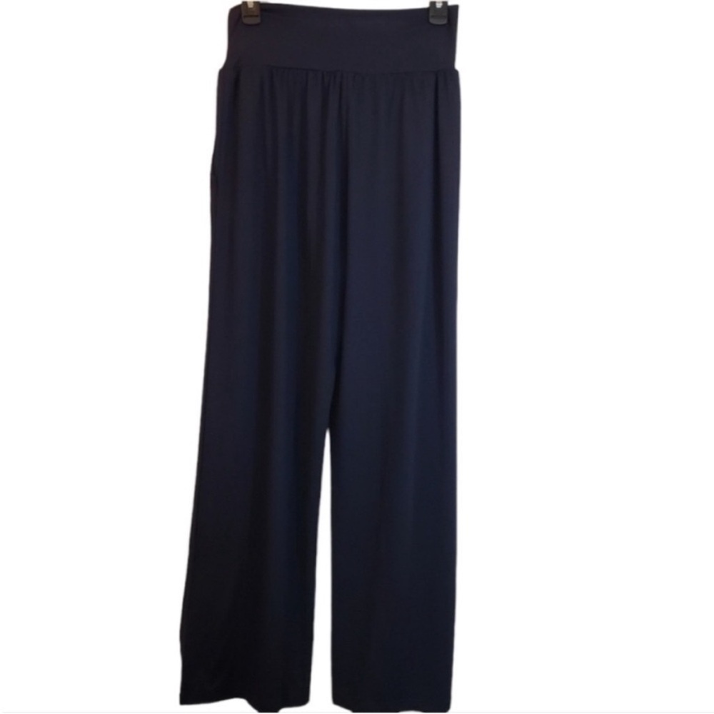 UEU SOFT Ultimate Comfort Lightweight Wide Leg Blue Yoga/Lounge Pants Size L - Picture 4 of 6